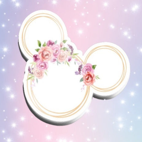 Floral Mickey Sticker